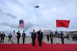 Şi ve Trump'ın görüşmesinde birçok konu ele alınsa da beklenen somut sonuçlar gelmedi (AP)