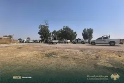 Güvenlik güçleri ve özel görev birliklerinden oluşan konvoy, Haseke’deki et-Talai Alayı karargahına girdi. (Haseke medyası)