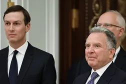 Russian presidential envoy Kirill Dmitriev, US President Donald Trump's special envoy Steve Witkoff and son-in-law Jared Kushner attend a meeting with Russian President Vladimir Putin at the Kremlin in Moscow, Russia, December 2, 2025. (Sputnik/Alexander Kazakov/Pool via Reuters)