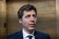 OpenAI CEO Sam Altman speaks to a reporter in the Hart Senate Office Building on Capitol Hill in Washington, DC, US, July 29, 2026. (Reuters)