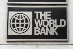 01 November 2009, US, Washington: The logo of the World Bank is seen at the headquarters in Washington. (dpa)