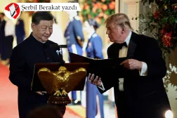 Fotoğraf: ABD Başkanı Donald Trump ve Çin Devlet Başkanı Şi Jinping, başkent Washington'daki Beyaz Saray'da düzenlenen devlet yemeğinde Şi konuşma yapmadan önce, 24 Eylül 2026 (Reuters)