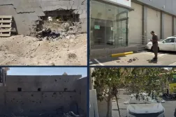 Hamis Muşayt’ta bir balistik füzenin parçalarının yerleşim bölgelerine düşmesi sonucu binalar ve araçlarda maddi hasar meydana geldi. (Sivil Savunma)
