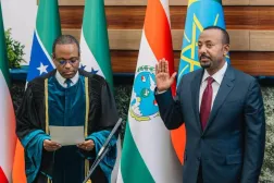 Başbakan Abiy Ahmed, pazartesi günü yemin ederek görevine başladı (Etiyopya Haber Ajansı)