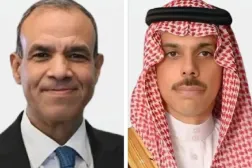 Mısır Dışişleri Bakanı Bedr Abdülati ve Suudi Arabistan Dışişleri Bakanı Prens Faysal bin Ferhan 