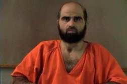 FILE PHOTO: Nidal Hasan, charged with killing 13 people and wounding 31 in a November 2009 shooting spree at Fort Hood, is pictured in an undated handout photo obtained by Reuters on June 29, 2012. REUTERS/Bell County Sheriff's Office/Handout/File Photo
