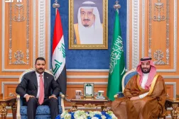 Suudi Arabistan Veliaht Prensi Muhammed bin Selman, Riyad’da Irak Başbakanı Ali ez-Zeydi’yi kabul etti. (SPA)