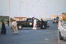 معبر «الشلامجة» الحدودي مع إيران في محافظة البصرة (أ.ف.ب)