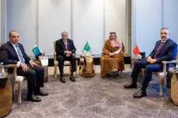 Geçen 5 Ağustos’ta Ürdün’ün başkenti Amman’da Suudi Arabistan, Mısır, Türkiye ve Pakistan dışişleri bakanlarının katılımıyla düzenlenen toplantıdan bir kare (Türkiye Dışişleri Bakanlığı)