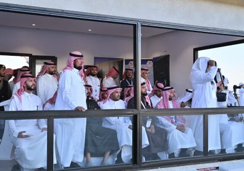 لحظة رصد هلال شهر رمضان في المرصد الفلكي بحوطة سدير (جامعة المجمعة)