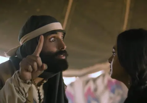 القحطاني في مشهد من المسلسل (شاهد)