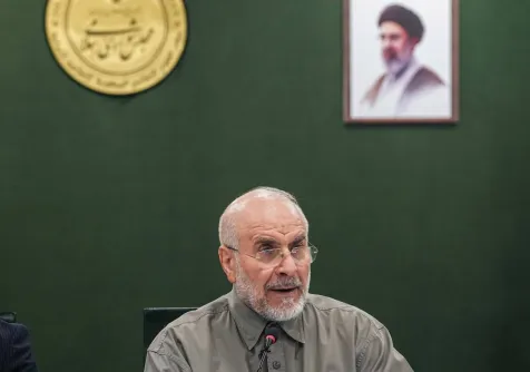 قاليباف يترأس اجتماعاً للمشرعين عبر الإنترنت نهاية سبتمبر الماضي (البرلمان الإيراني)