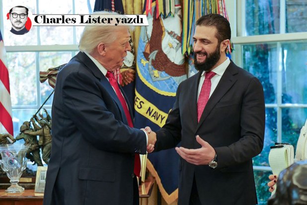 ABD Başkanı Donald Trump ve Suriye Devlet Başkanı Ahmed Şara, Washington'daki Beyaz Saray'da, 10 Kasım 2025 (AFP)