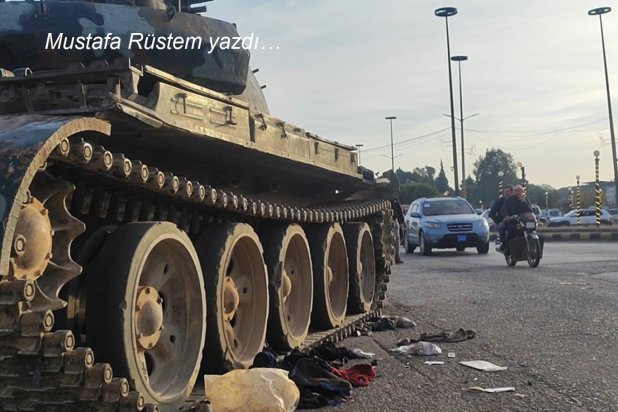 Esed rejimi güçlerinden, rejimin 8 Aralık 2024’te devrilmesinin ardından geride kalan bir tank (Independent Arabia)