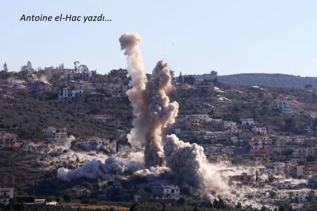 İsrail bombardımanı sonucu Güney Lübnan semalarında yükselen duman (AFP)