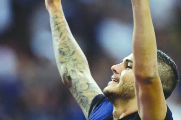 إيكاردي يترك بصمة جيدة بقميص الإنتر في شباك بوفون