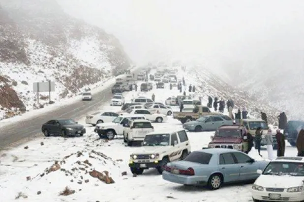 عاصفة «إليكسا» تضرب شمال السعودية