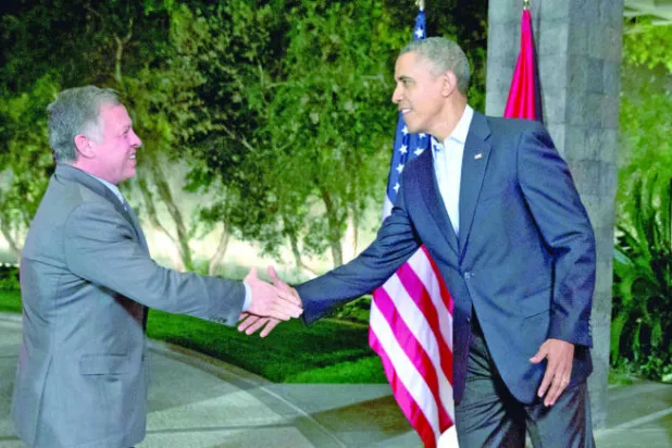 الأزمة السورية تهيمن على قمة العاهل الأردني وأوباما