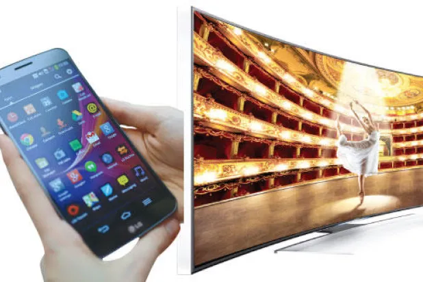 تلفزيونات وهواتف بشاشات منحنية