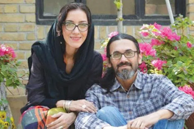 تكتم فاضل وزوجها بهرام دشتي نجاد