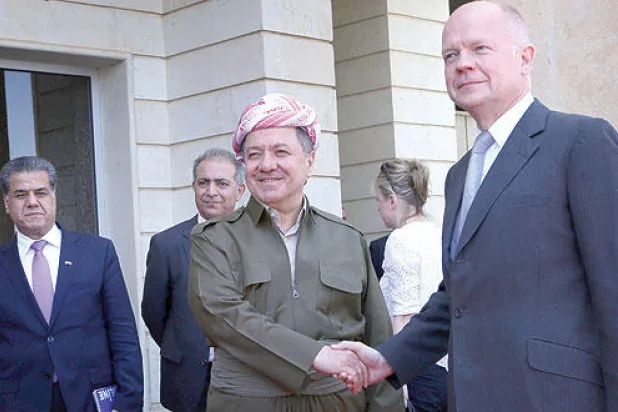 رئيس إقليم كردستان يعلن السيطرة على كركوك بحضور هيغ