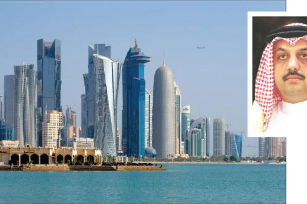 جانب من العاصمة القطرية الدوحة .. وفي الاطار وزير الخارجية القطري خالد العطية