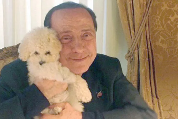 برلسكوني يستعين بكلبه في حملته الدعائية.. الإلكترونية