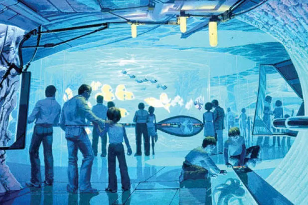 متنزهات بأحواض سمك افتراضية في الصين