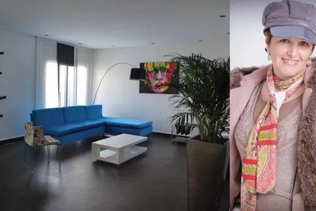 محاسن بناني.. توظف الفن التشكيلي في قطع ديكور عملية