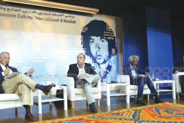 جانب من ندوة منتدى اصيلة الاولى (تصوير اسامة محمد)