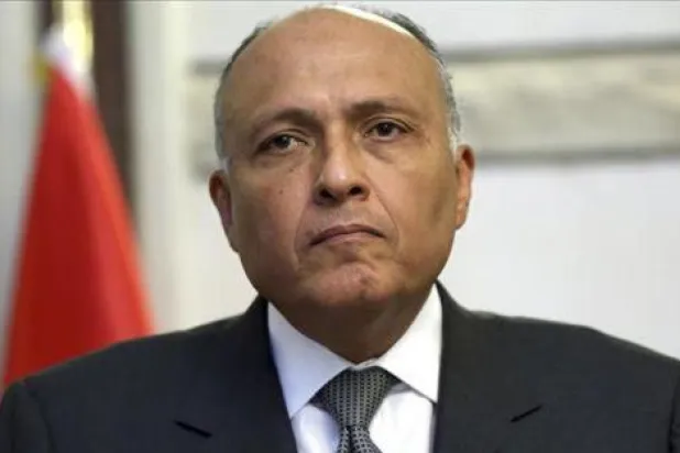 وزير الخارجية المصري يستقبل توني بلير