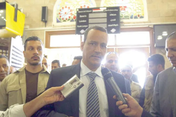 ولد الشيخ يعرض أفكارًا جديدة للحل السياسي في اليمن تتضمن إرسال مراقبين دوليين