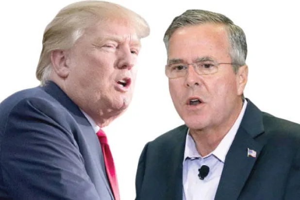 الأسلوب التهكمي يسيطر على المعركة الانتخابية الرئاسية بين الجمهوريين بوش وترامب