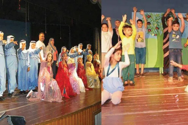 أطفال عراقيون يعيدون طقوس الموروث الشعبي