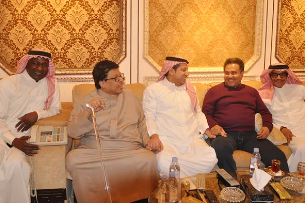 أمسية فنية رياضية في منزل الفنان أبو بكر سالم