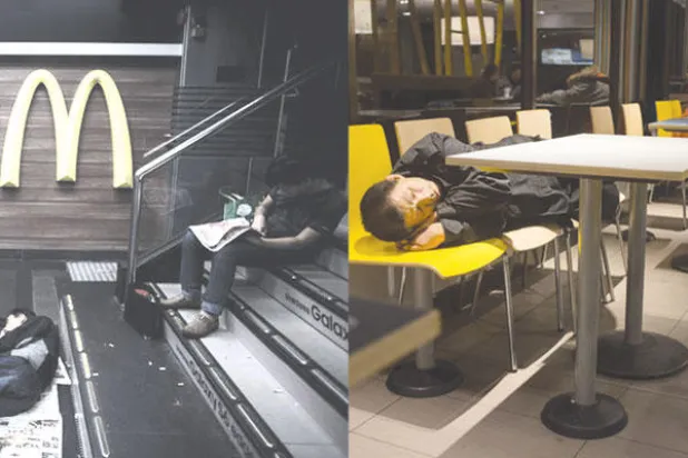 مطاعم ماكدونالدز.. «مأوى» للمشردين في الصين