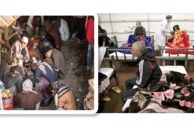 من تحت جسور كابل يحصل المدمنون على المساعدة في قاعدة عسكرية أميركية قديمة