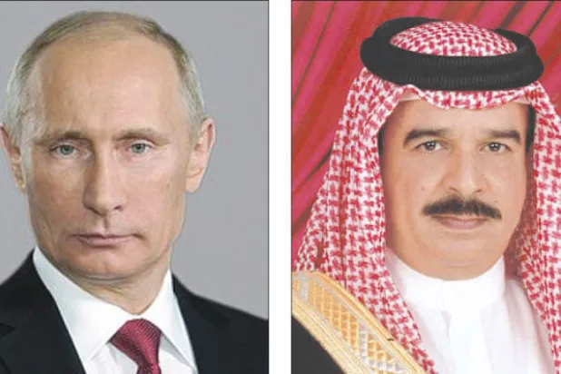 بوتين يلتقي ملك البحرين اليوم في سوتشي