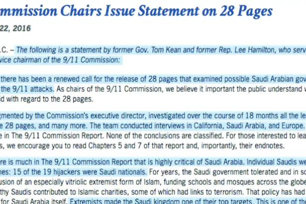 تحقيقات إدارتي بوش وأوباما فندت ربط السعودية بـ 11 سبتمبر