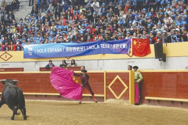 الصينيون يشترطون على الإسبان مصارعة ثيران دون دماء