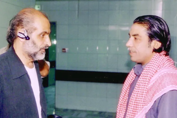 المخرج هشام شربتجي مع الممثل أيمن رضا