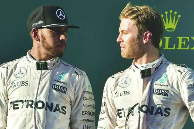 الصديقان اللدودان روزبرغ وهاميلتون («الشرق الأوسط»)