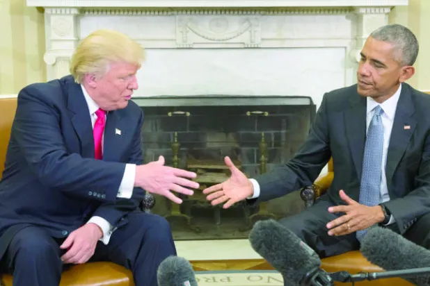 لقاء أوباما وترامب يدشن المرحلة الانتقالية