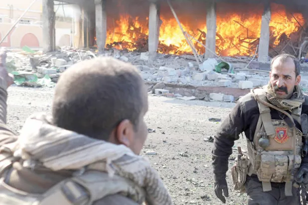 كثرة المتفجرات تجبر ميليشيات الحشد الشعبي على الخروج من مطار تلعفر