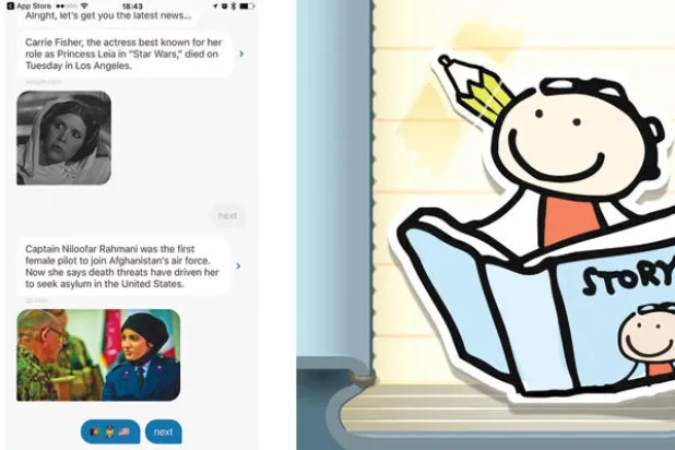 تطبيقات قصصية وإخبارية تحاكي أسلوب الرسائل النصية