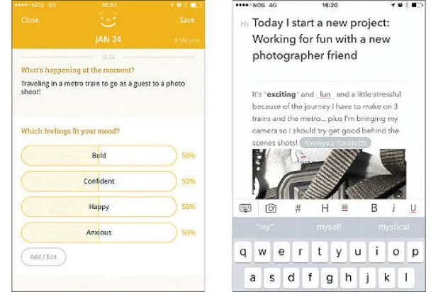 تطبيقات مطورة للتدوين اليومي