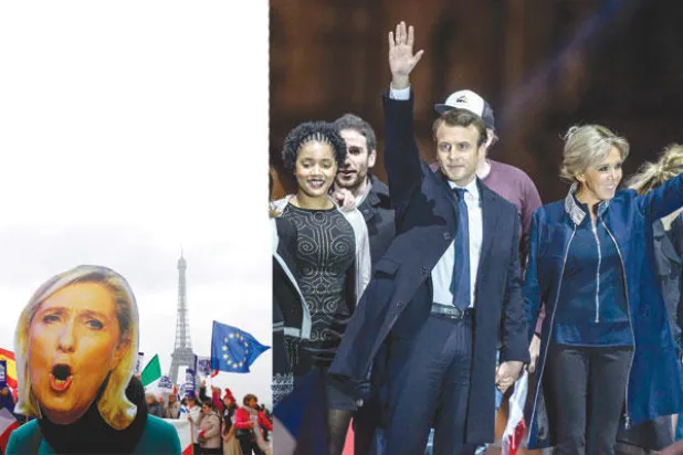 ماكرون يحكم بحبّ ولوبان ترقص الروك