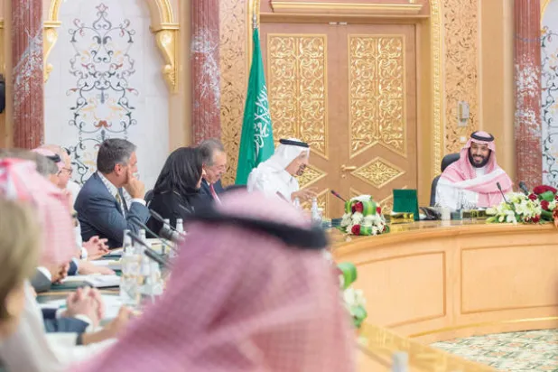 ولي ولي العهد السعودي يجتمع برؤساء كبرى الشركات الأميركية والسعودية
