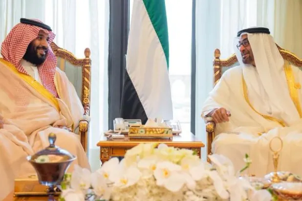 محمد بن سلمان يلتقي محمد بن زايد