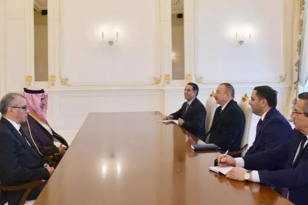 الرئيس الأذربيجاني يلتقي وزير الدولة السعودي لشؤون الخليج العربي